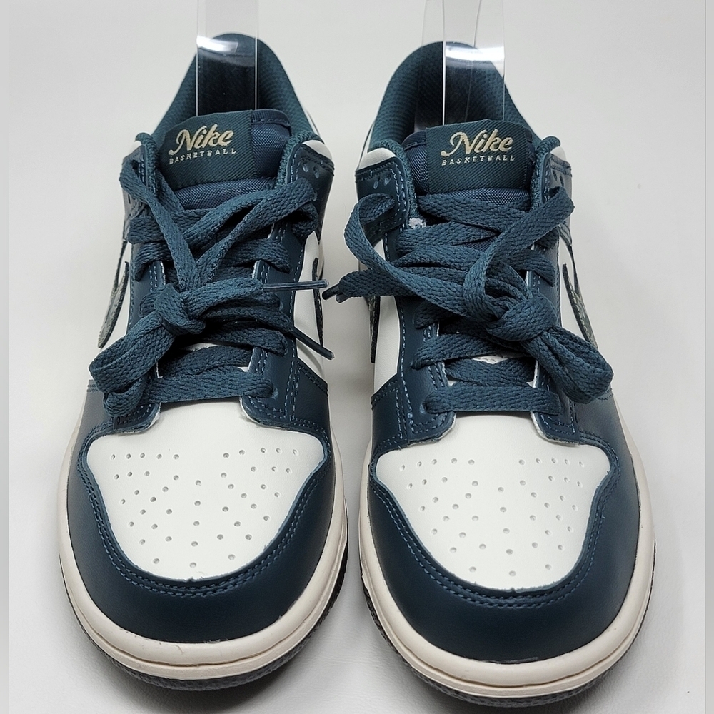 Nike Dunk Low GS Deep Jungle Youth Size 4.5Y Sneakers Shoes FB9109-301 New - Picture 7 of 11